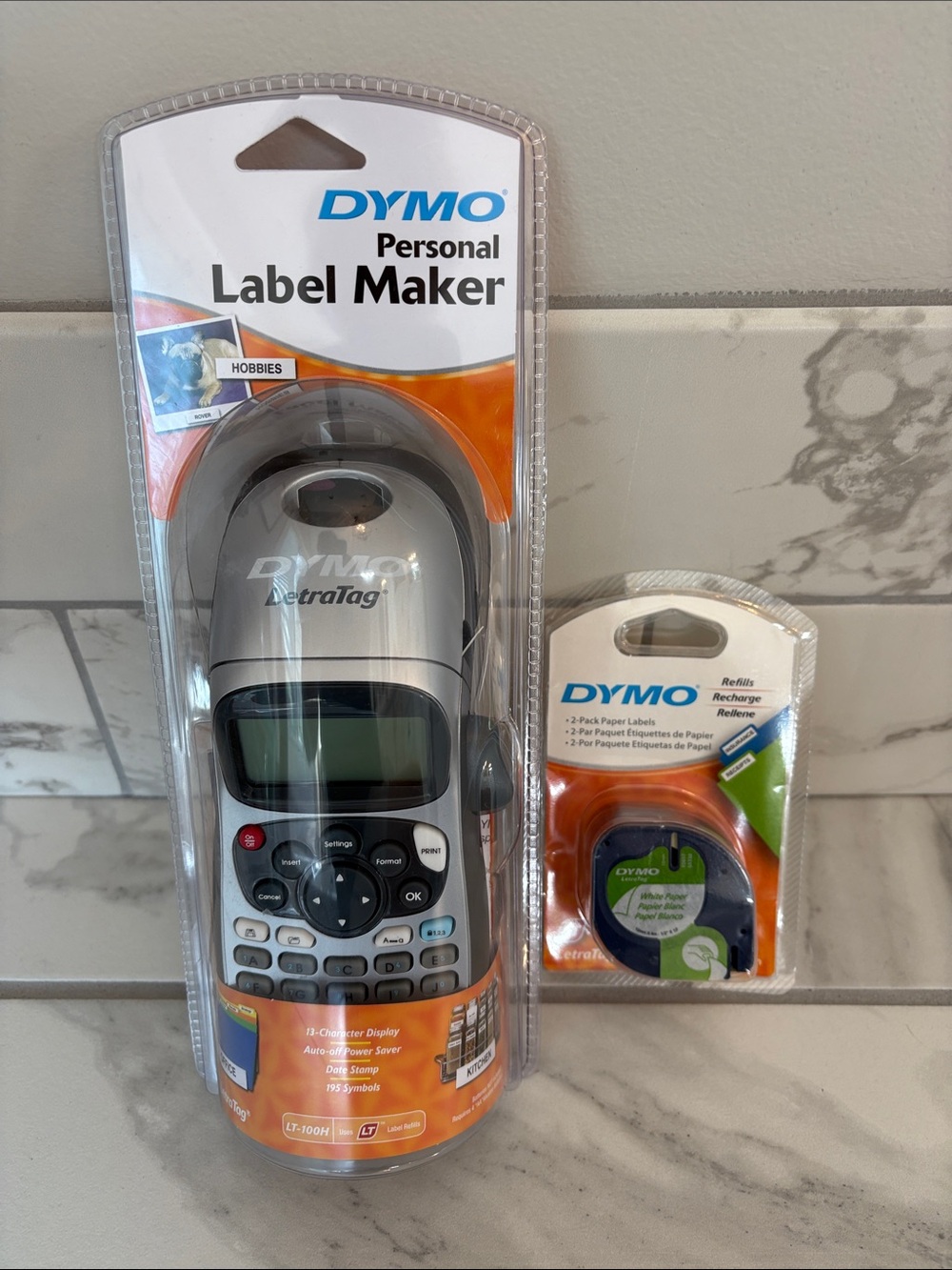 Dymo Personal Label Maker LT-100H with extra 2 pack of refills